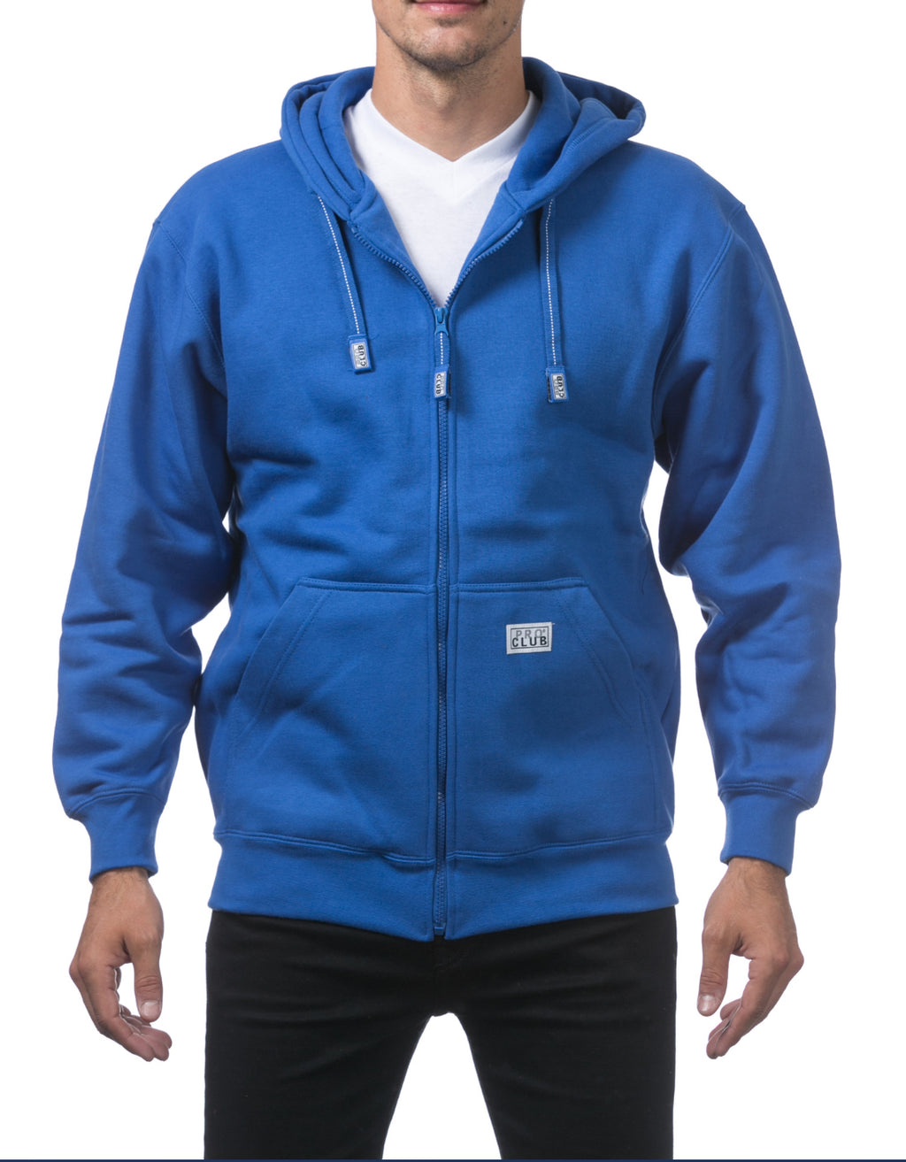 Pro Club Zip Up Hoodie - Royal Blue