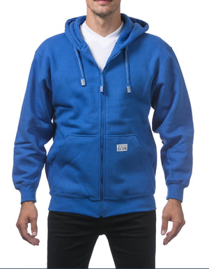 Pro Club Zip Up Hoodie - Royal Blue