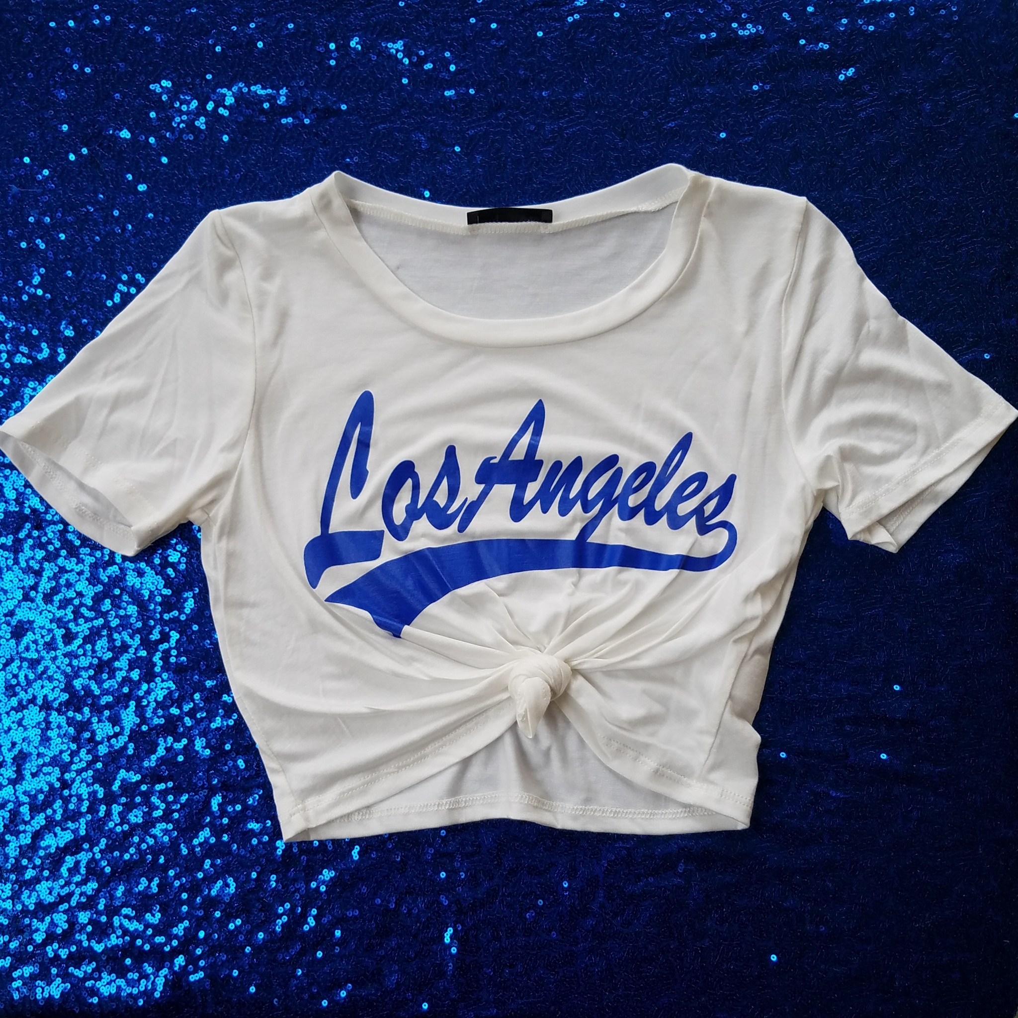 Los Angeles Crop Top - White