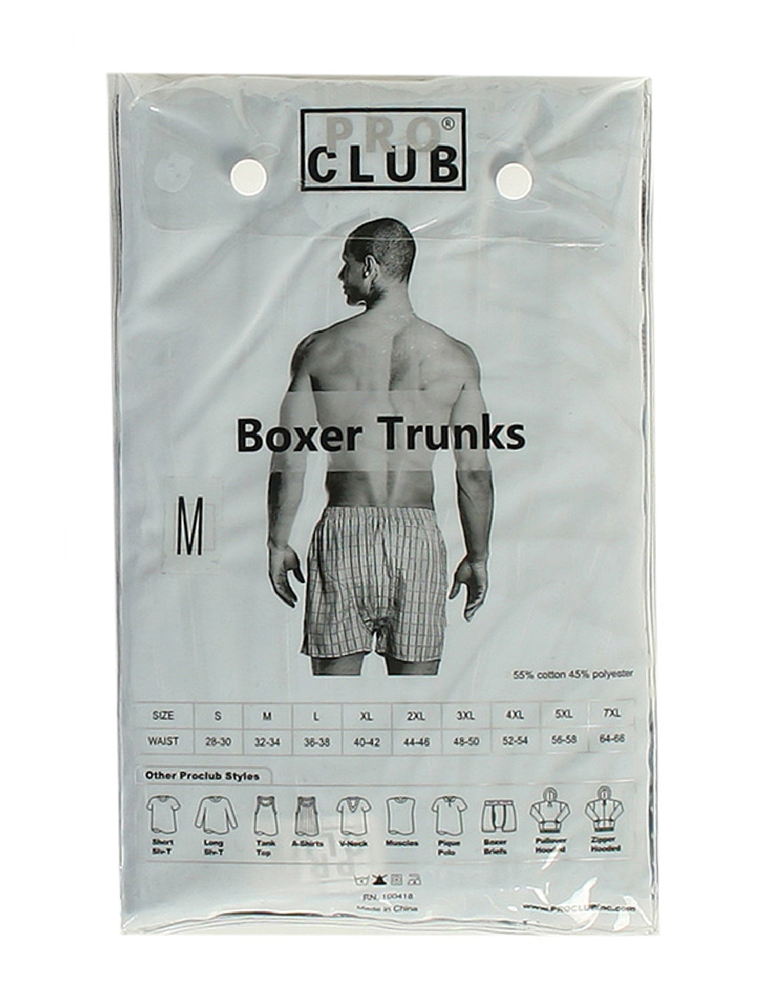 Pro Club Boxer Trunks 2pk