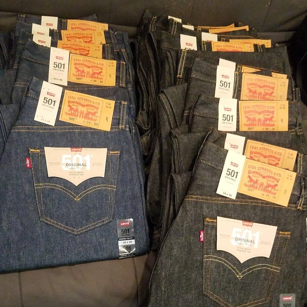 Levis 501 Shrink to Fit - Blue & Black