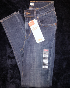 Levis High Rise Skinny Jeans - Dark Blue