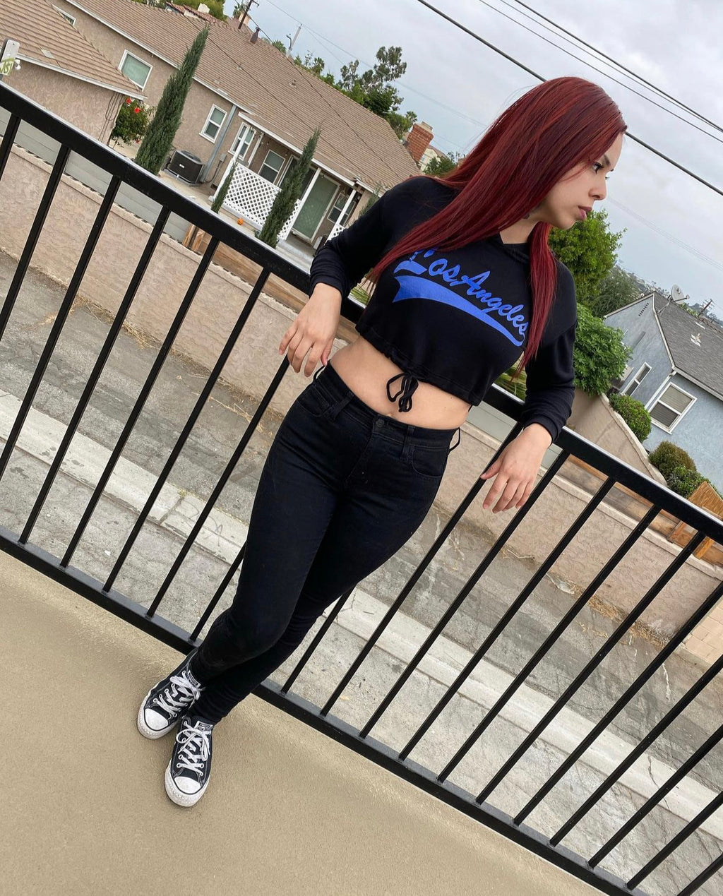 Los Angeles Crop Top - Dodger Blue – LA Vibin