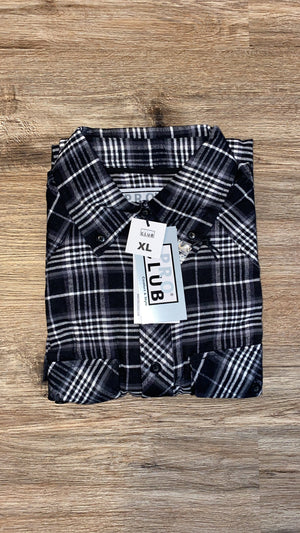 Pro Club Flannel - Black & Light Grey