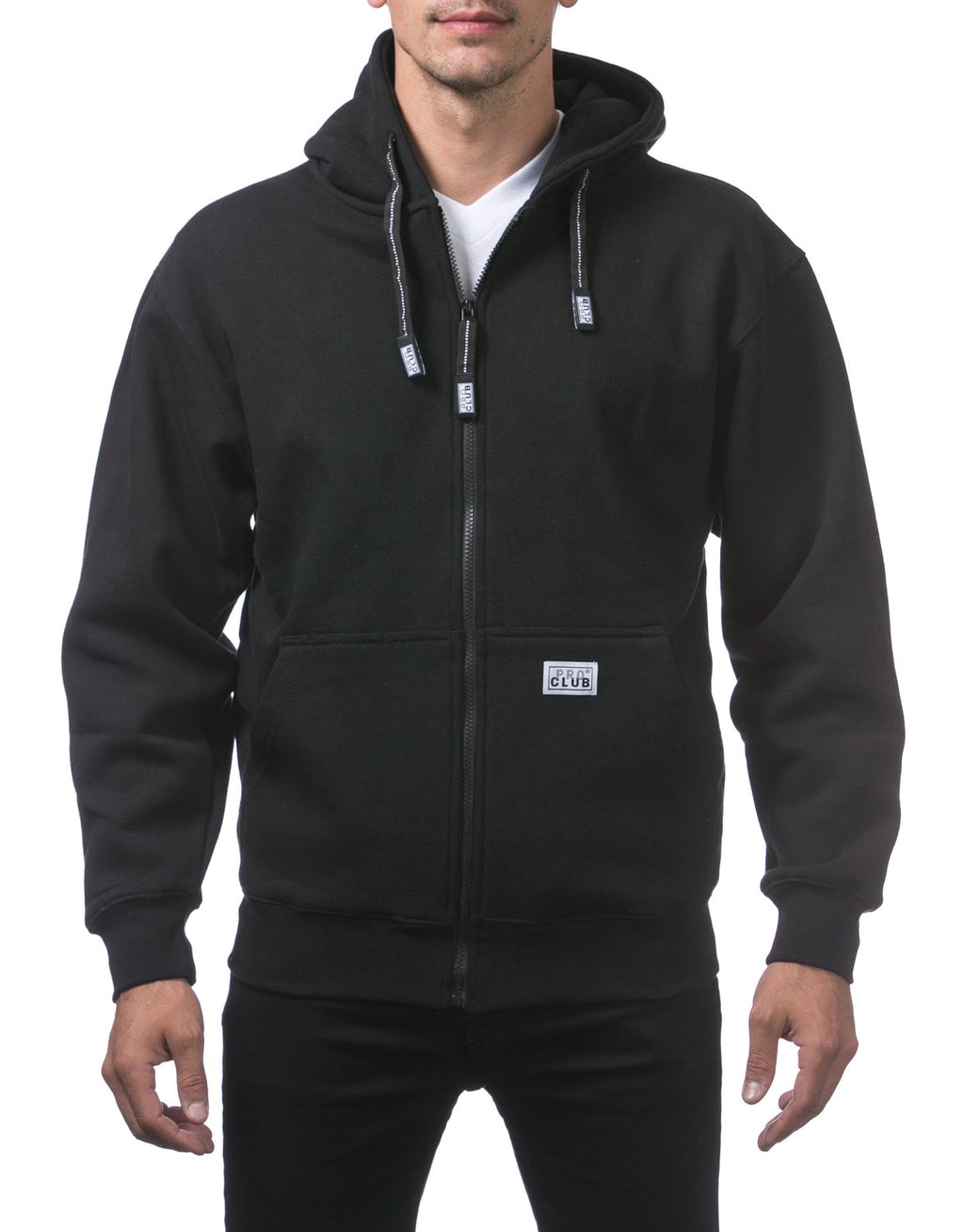 Pro Club Zip Up Hoodie - Black