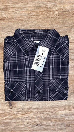 Pro Club Flannel - Black & Charcoal